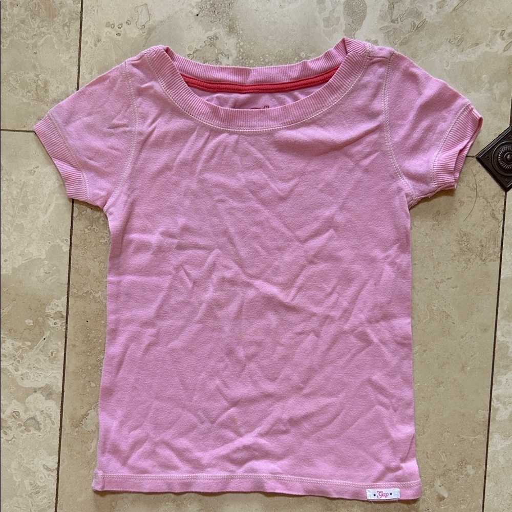 GAP Light Pink Kids Short Sleeve Tee